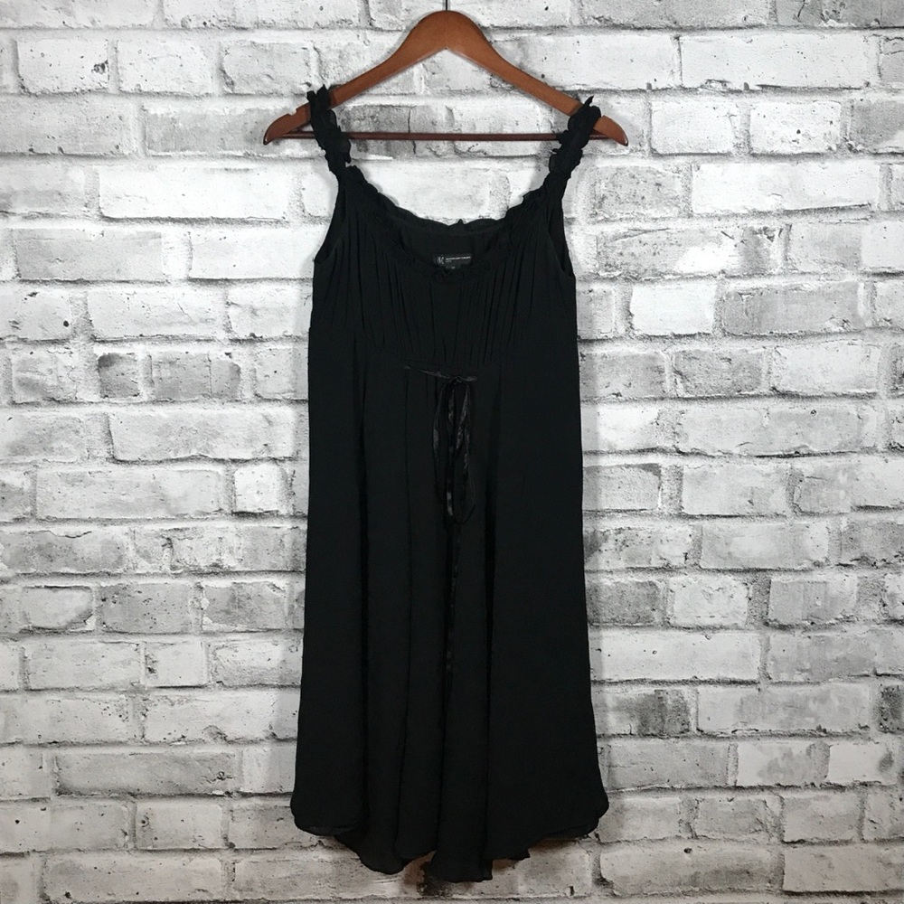 INC Empire Waist Ruffled Sleeveless Dress